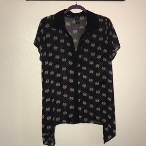Tiger Torrid blouse with collar 0X